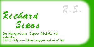 richard sipos business card